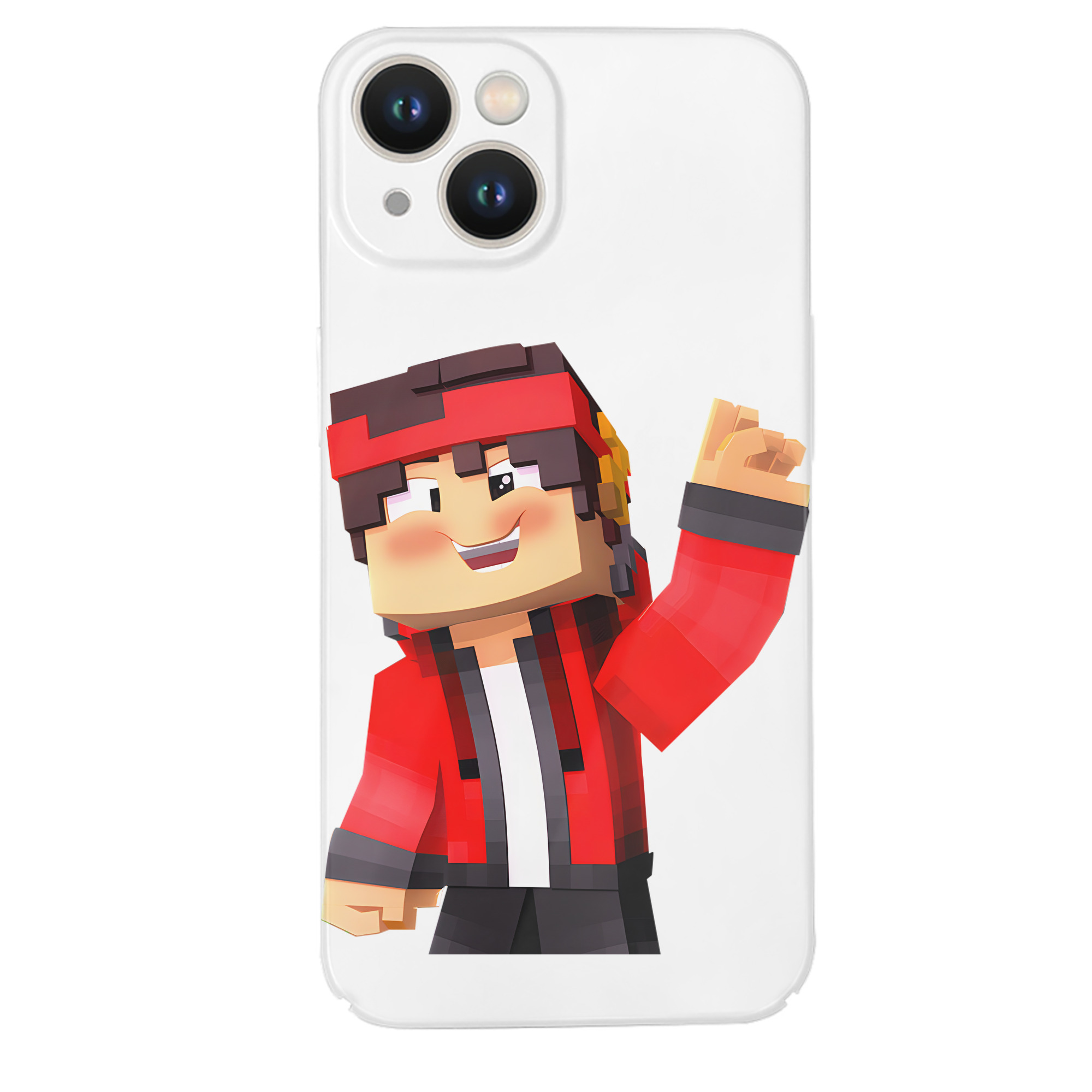 （画像用） マインクラフト ブロックの世界 Minecraft MC Block world 【iPhone 14シリーズ対応】ハードケース